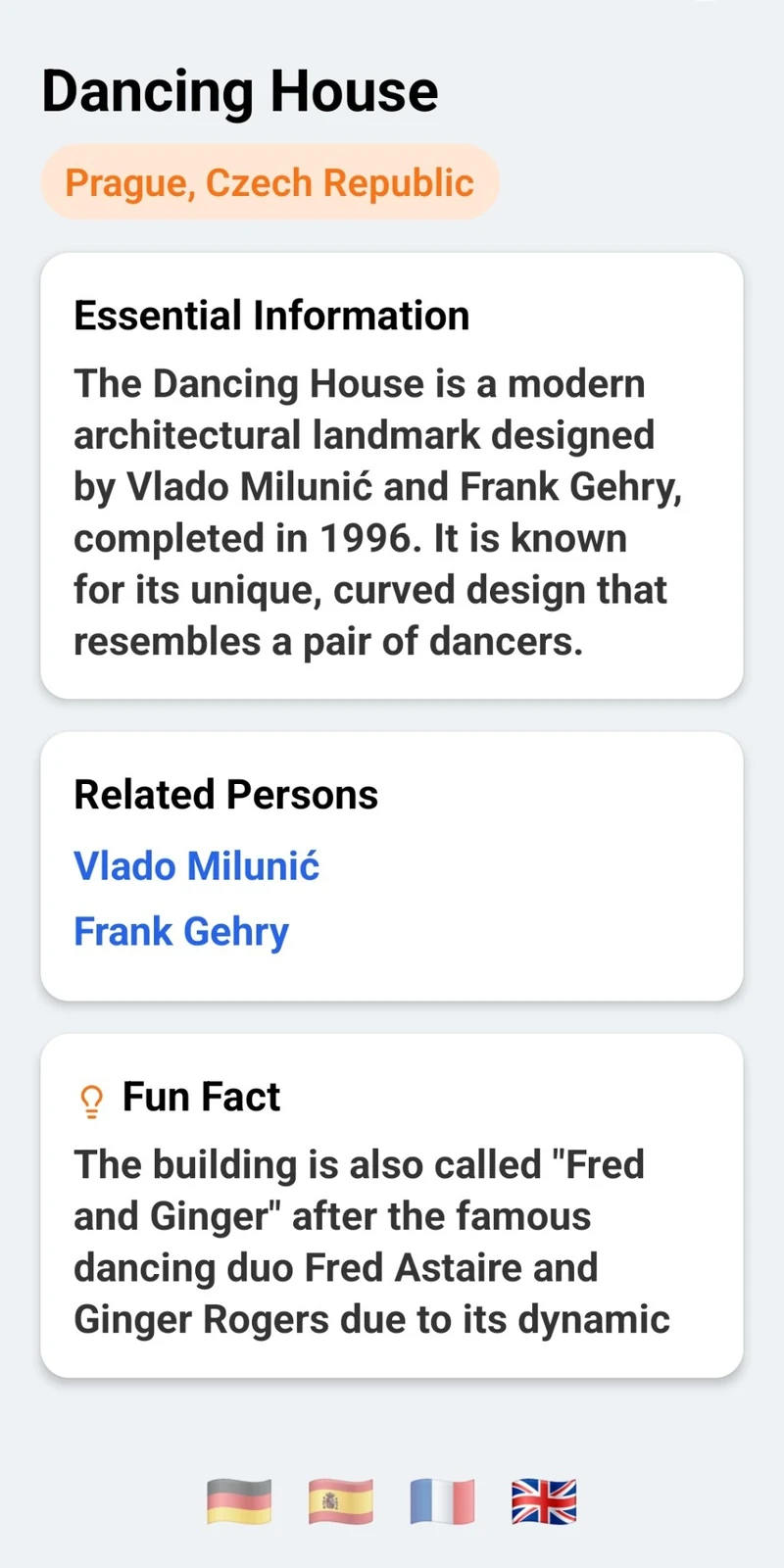 Travel Pal result for Dancing House